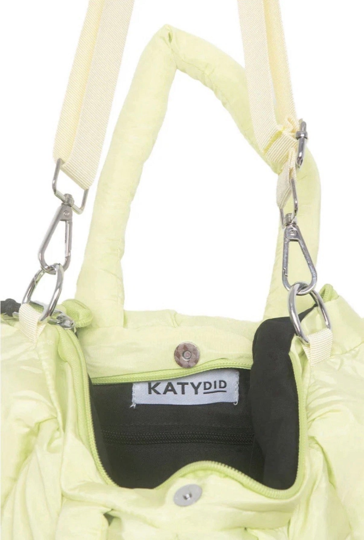 Lime Yellow Mini Puffer Tote Bag