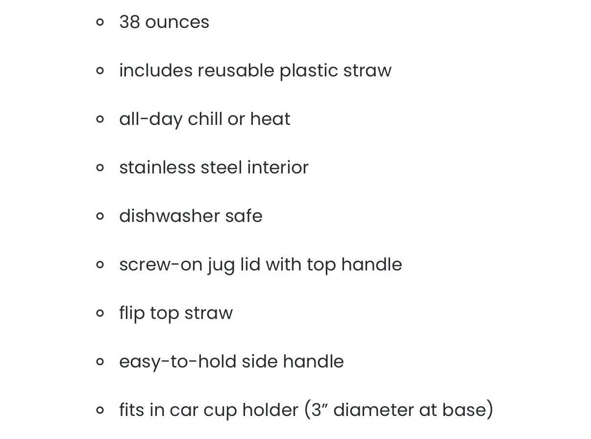 Polka Dot 38 Oz Tumbler Flip Top Straw
