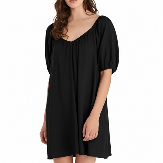 Sanctuary Bubble Sleeve Shirt Dress