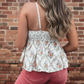 Floral Patchwork Babydoll Top - Tank Tops from LemonDrop•LimePop