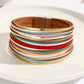 Retro Multi Layer Wrap Bracelet Bohemian PU Leather | Alloy Metal| Magnetic Clapse - Bracelets from LemonDrop•LimePop