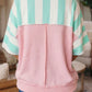 Exposed Seam Ribbed Patchwork Oversized Summer Tee - T-Shirts from LemonDrop•LimePop