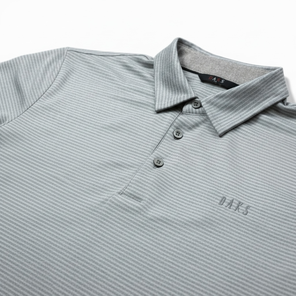 Daks Short Sleeve Golf Polo Size 110 (XL) Blue/Gray