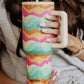 Neon Retro Stainless Steel Tumbler 38 Oz Screw Top & Straw Vacuum Insulated BPA Free - Tumblers from LemonDrop•LimePop