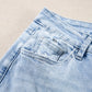 Beau Blue Light Wash Distressed Straight Jeans - Jeans from LemonDrop•LimePop