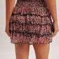 Ditsy Floral Print Mesh Tiered Mini Skirt - Skirts from LemonDrop•LimePop