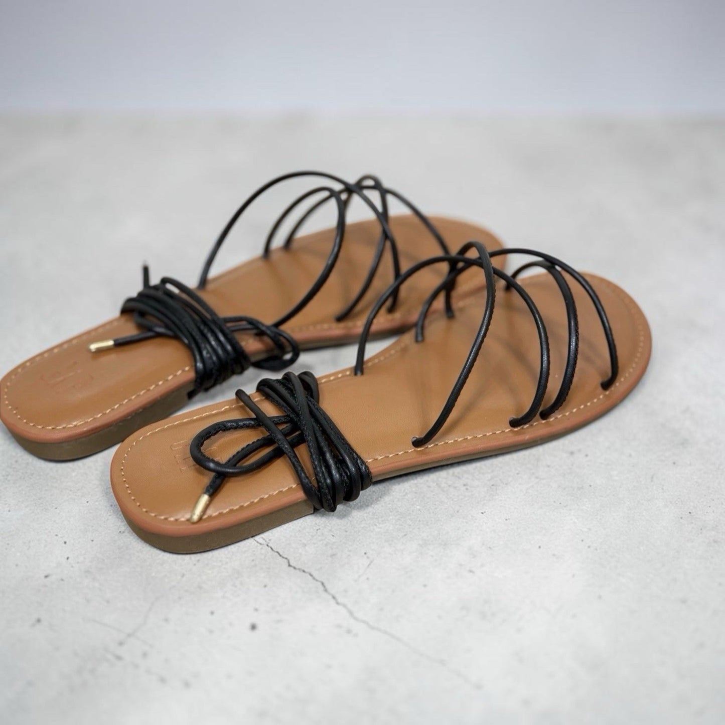 Gap-Women’s Ankle Wrap Sandals Black Size 7 - Sandals from LemonDrop•LimePop