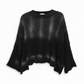 Women’s Cable Knit Sweater Black Ombré Relaxed Fit - Sweaters from LemonDrop•LimePop
