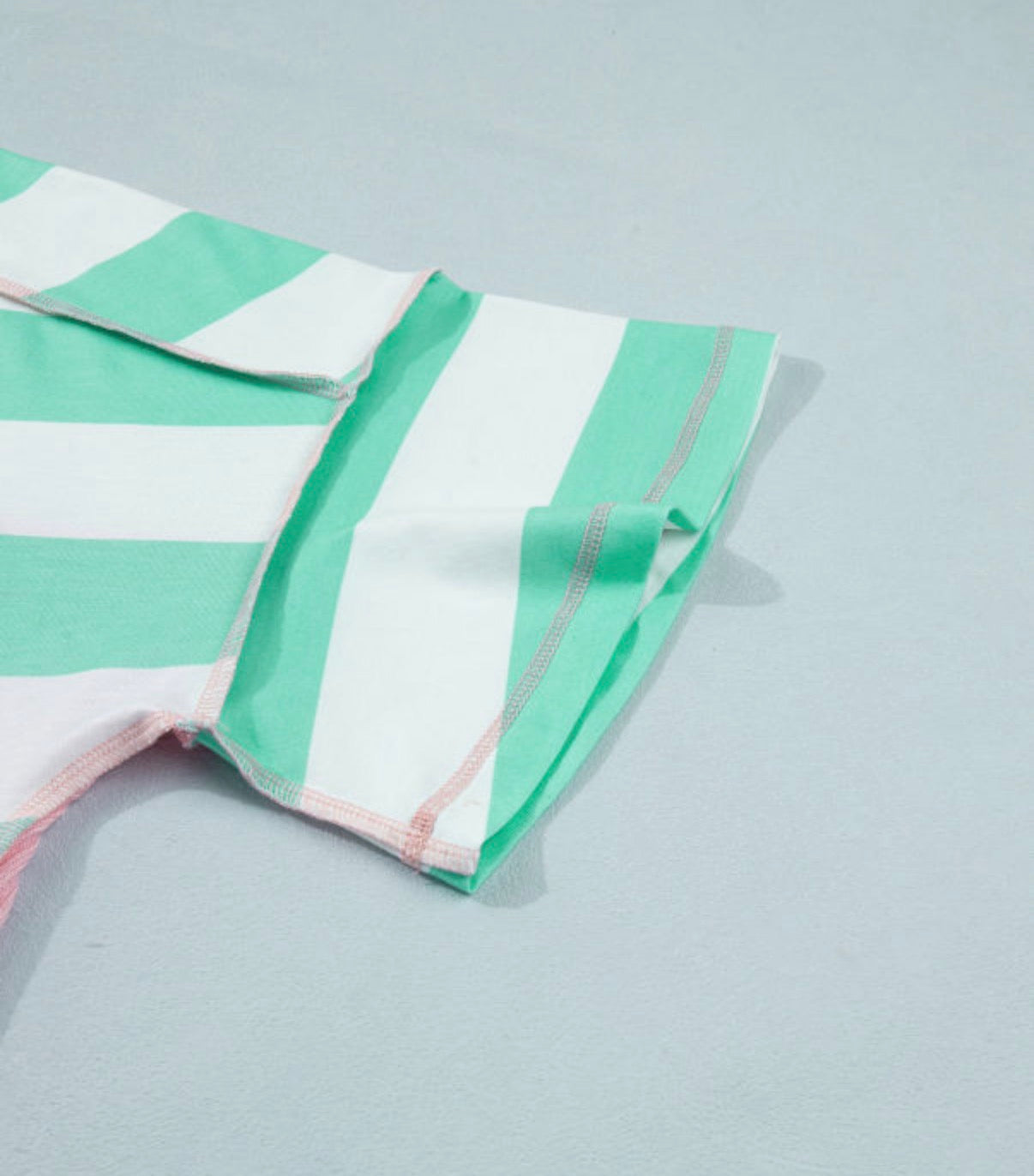Exposed Seam Ribbed Patchwork Oversized Summer Tee - T-Shirts from LemonDrop•LimePop