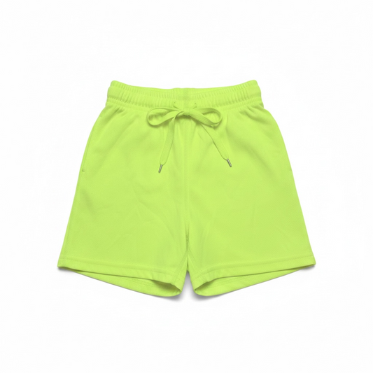 Toddler Boys Size 4 Athletic Mesh Neon Yellow Gym Shorts