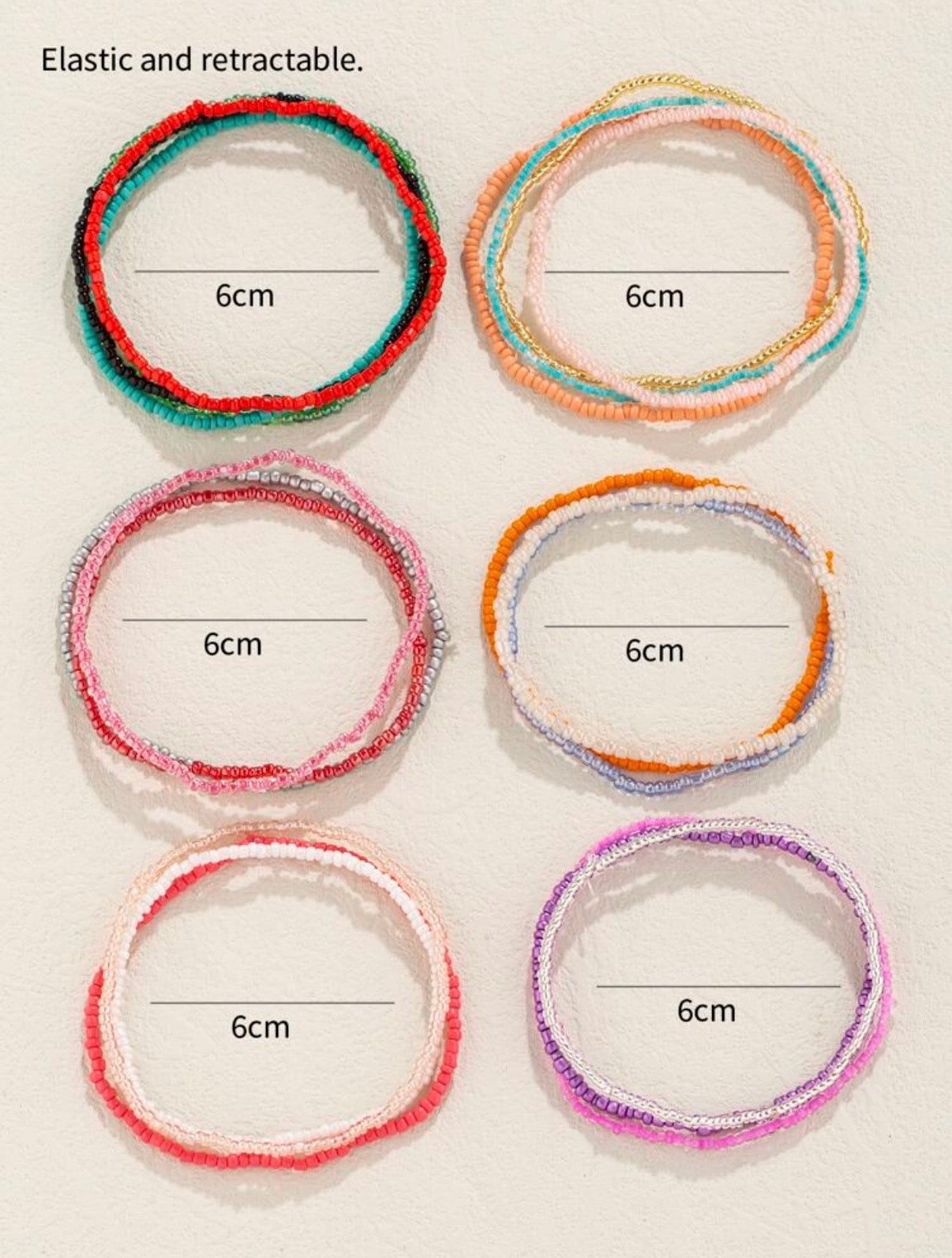 Bohemian Style Beaded Stackable Bracelet 20pcs/Set - Bracelets from LemonDrop•LimePop