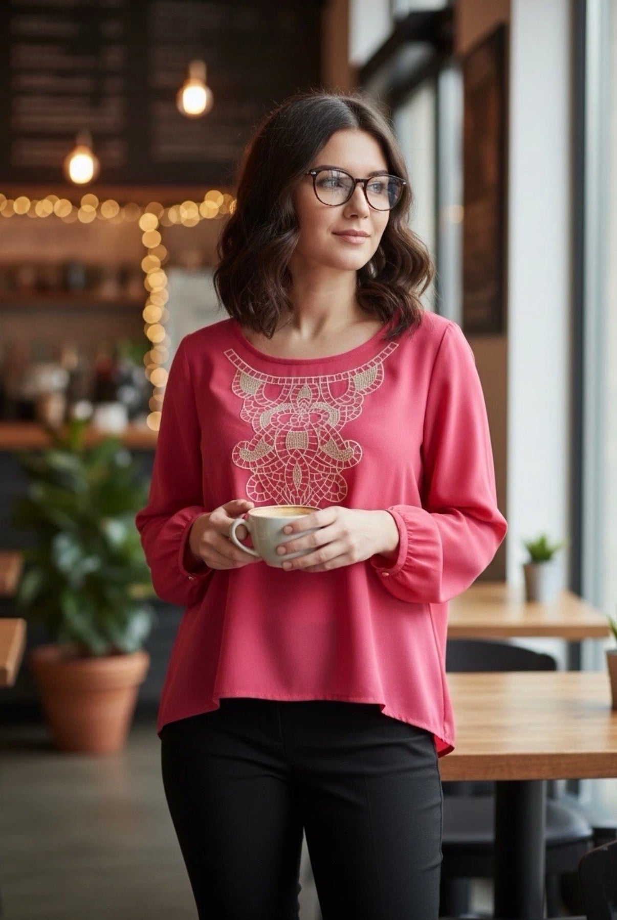 Xhilaration Sheer Blouse Women’s Small