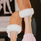 Chestnut Faux Fur Slippers Indoor/Outdoor Slip-On - Shoes from LemonDrop•LimePop