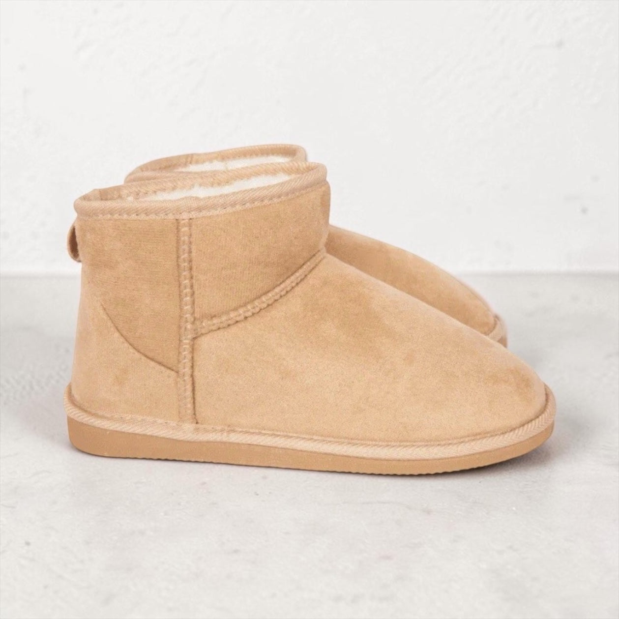 Women’s Mini Ankle Boots Sand Color Indoor/Outdoor Comfort Fit