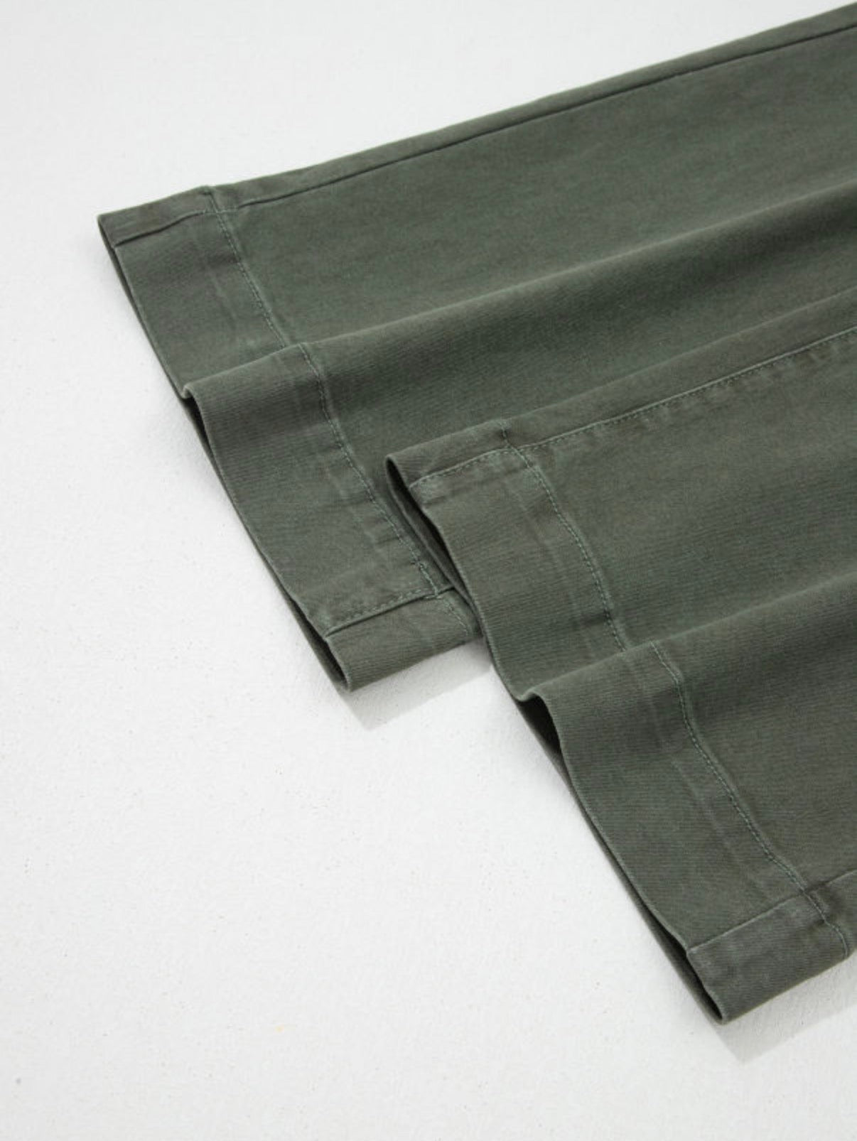Mist Green 2-Button High Waist Flared Bottom Jeans - Jeans from LemonDrop•LimePop
