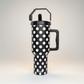 Polka Dot 38 Oz Tumbler Flip Top Straw - Tumblers from LemonDrop•LimePop
