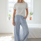 Blue Pin Striped Boxer Pajama Pants - Pajamas from LemonDrop•LimePop