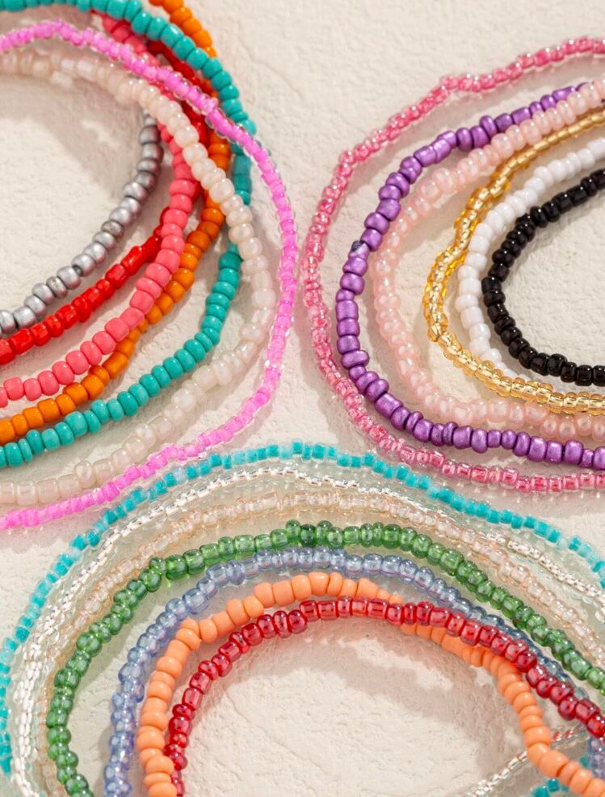 Bohemian Style Beaded Stackable Bracelet 20pcs/Set - Bracelets from LemonDrop•LimePop