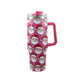 Santa Claus Holiday Tumbler With Lid And Straw 40 Oz - Tumblers from LemonDrop•LimePop