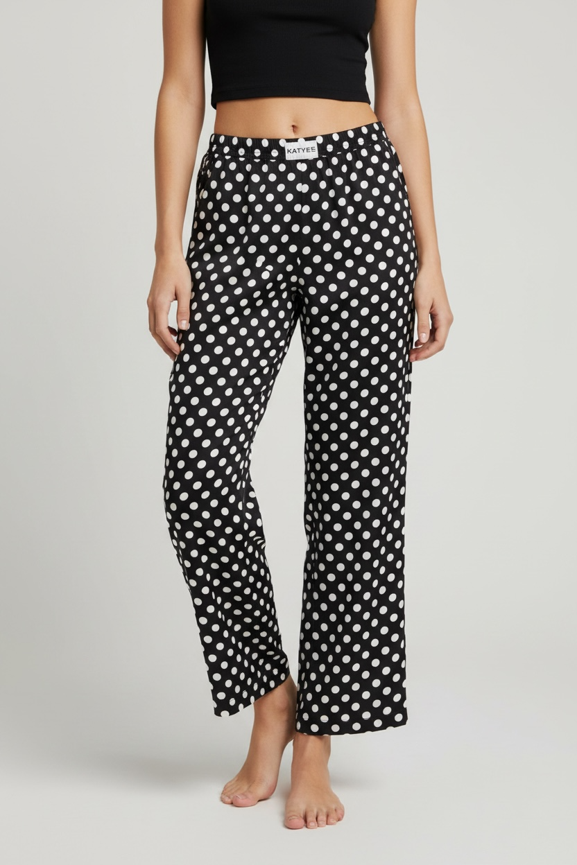 Polka Dots Boxer Pajama Pants