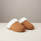 Chestnut Faux Fur Slippers Indoor/Outdoor Slip-On - Shoes from LemonDrop•LimePop
