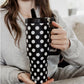 Polka Dot 38 Oz Tumbler Flip Top Straw - Tumblers from LemonDrop•LimePop