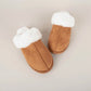 Chestnut Faux Fur Slippers Indoor/Outdoor Slip-On - Shoes from LemonDrop•LimePop
