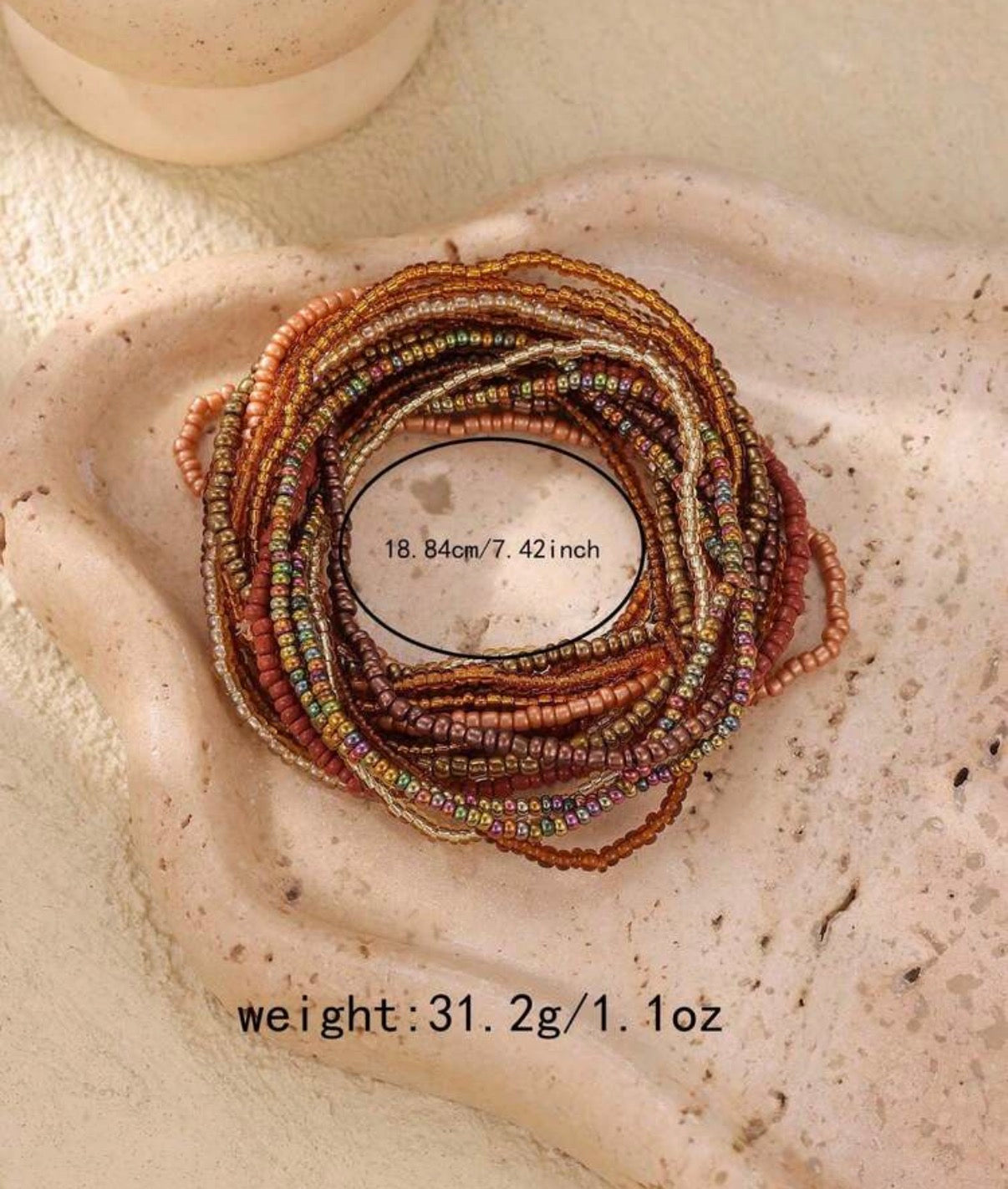 Bohemian Style Beaded Stackable Bracelet 20pcs/Set - Bracelets from LemonDrop•LimePop