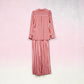 Rose Blush Satin Pajama Set Soft Sleepwear - Pajamas from LemonDrop•LimePop