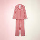 Rose Blush Satin Pajama Set Soft Sleepwear - Pajamas from LemonDrop•LimePop