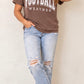 Bold Puff Football Tee With Puff Print For Game Day Fun - T-Shirts from Hart & Hollow