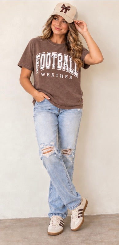 Bold Puff Football Tee With Puff Print For Game Day Fun - T-Shirts from Hart & Hollow