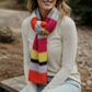 Premium Knitted Scarf Neon Stripes - Scarves & Shawls from LemonDrop•LimePop