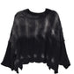 Women’s Cable Knit Sweater Black Ombré Relaxed Fit - Sweaters from LemonDrop•LimePop