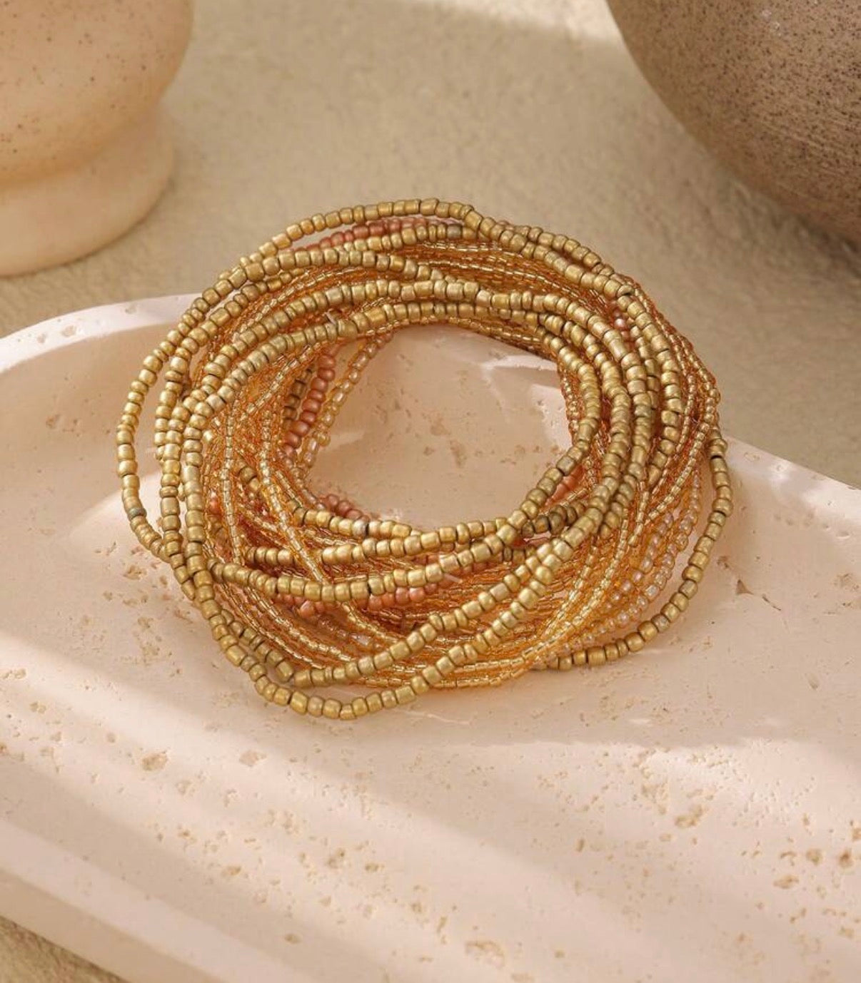 Bohemian Style Beaded Stackable Bracelet 20pcs/Set - Bracelets from LemonDrop•LimePop