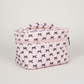 Mini Makeup Bag Black/Pink Bows - Makeup Bags from LemonDrop•LimePop