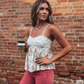 Floral Patchwork Babydoll Top - Tank Tops from LemonDrop•LimePop