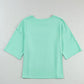 Color-block Star Patched Half Sleeve Oversized Tee - T-Shirts from LemonDrop•LimePop