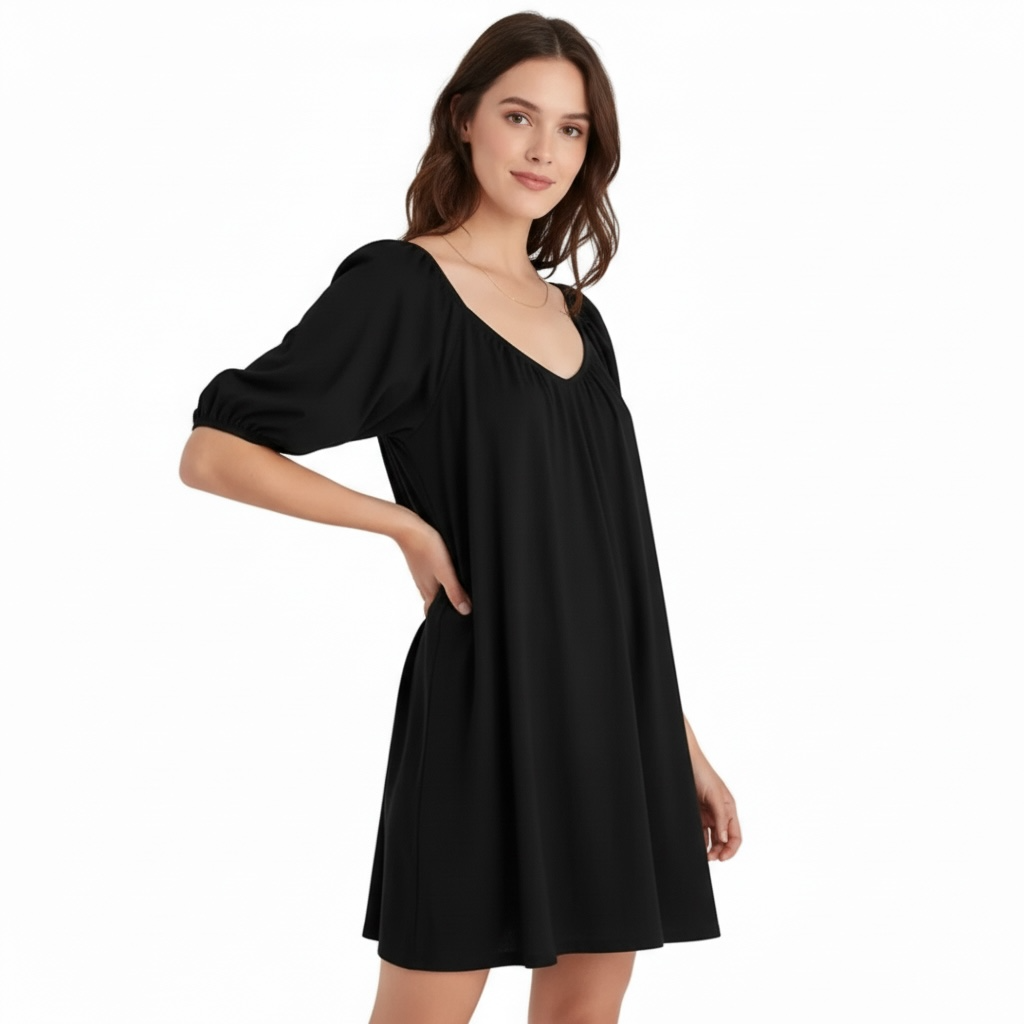 Sanctuary Bubble Sleeve Shirt Dress - Dresses from LemonDrop•LimePop