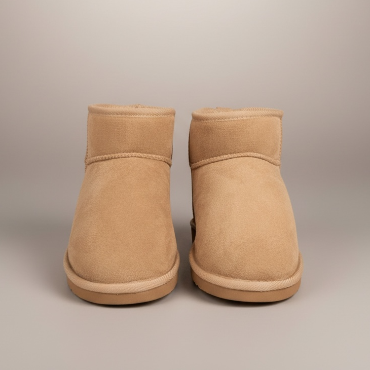 Women’s Mini Ankle Boots Sand Color Indoor/Outdoor Comfort Fit