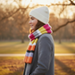Premium Knitted Scarf Neon Stripes - Scarves & Shawls from LemonDrop•LimePop