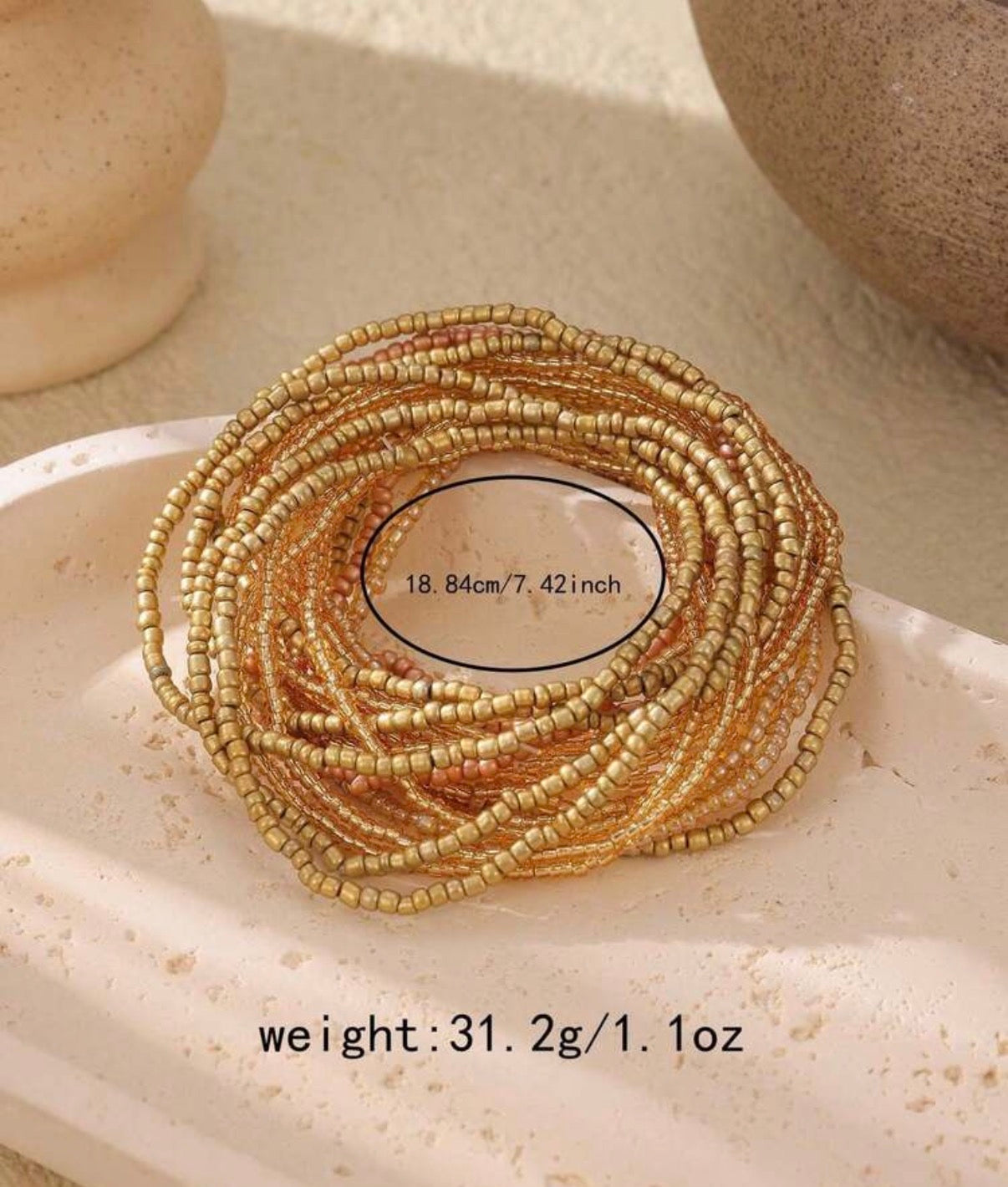 Bohemian Style Beaded Stackable Bracelet 20pcs/Set - Bracelets from LemonDrop•LimePop