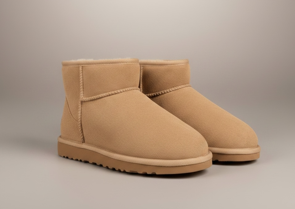Women’s Mini Ankle Boots Sand Color Indoor/Outdoor Comfort Fit