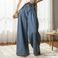 Sky Blue Stripe Wide Leg Pleated Jeans | Button Trousers - Jeans from LemonDrop•LimePop