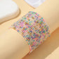 Multi-Color Bohemian Beaded Elastic Stacking Bracelet Set 19pcs - Bracelets from LemonDrop•LimePop