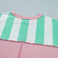 Exposed Seam Ribbed Patchwork Oversized Summer Tee - T-Shirts from LemonDrop•LimePop