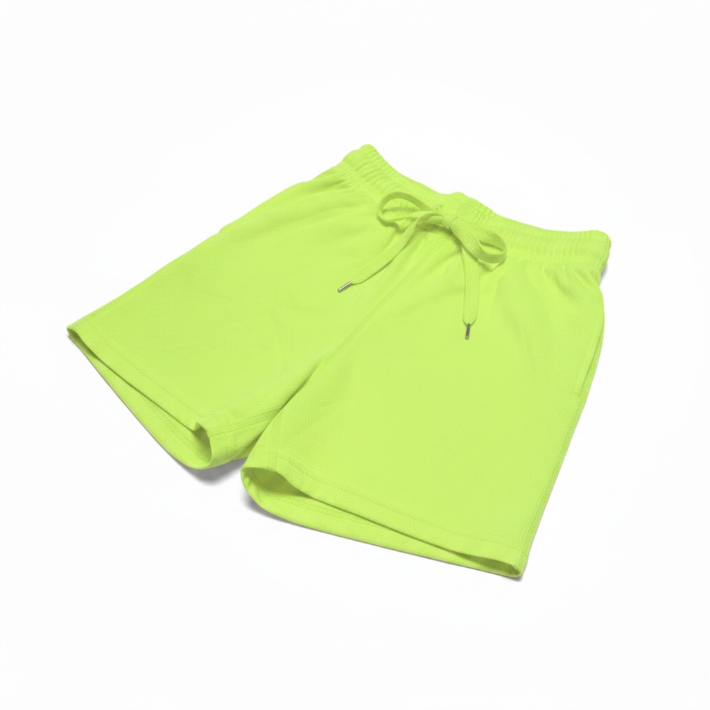 Toddler Boys Size 4 Athletic Mesh Neon Yellow Gym Shorts