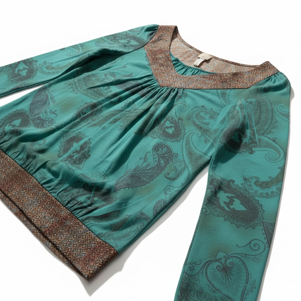 Daytrip Teal Top Women’s Small Paisley Sublimation