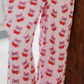 Women’s Boxer Lounge Pants Pink Cherry Bows - Sleepwear & Loungewear from LemonDrop•LimePop