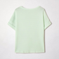 LemonDrop•LimePop mint green waffle knit short sleeve V-neck relaxed fit top